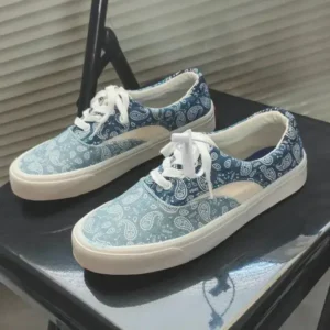 Jushicloth Vintage Breathable Printed Canvas Shoes