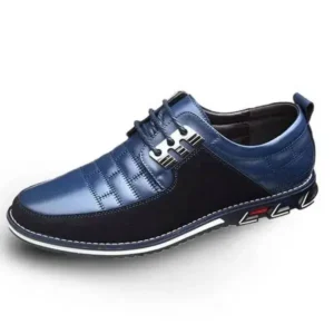 Jushicloth Men Casual Check Pu Shoes