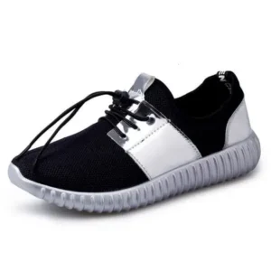 Jushicloth Men Casual Color Matching Mesh Breathable Wear-Resistant Sports Shoes