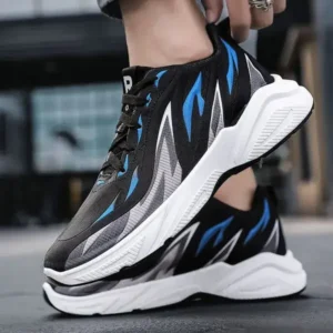 Jushicloth Men Fashion Color Matching Breathable Running Sneakers