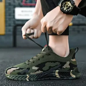 Jushicloth Men'S Casual Mesh Breathable Camouflage Sneakers