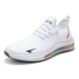 Jushicloth Men'S Casual Rainbow Bottom Air Cushion Running Sneakers