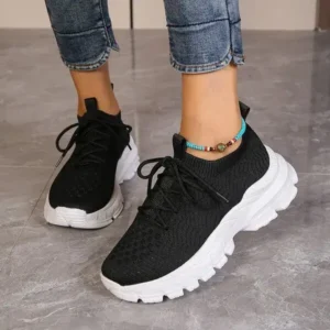 Jushicloth Women Fashionable Thick-Soles Breathable Sneakers