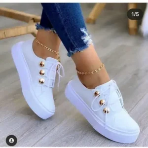 Jushicloth Women Plus Size Casual Platform Sneakers