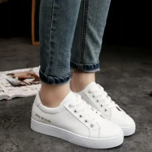 Jushicloth Summer Women Fashion Casual Solid Color Thick-Soled Canvas Sneakers