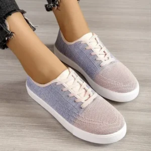 Jushicloth Summer Women Fashion Casual Fly-Woven Mesh Breathable Sneakers