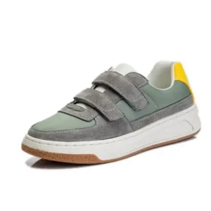 Jushicloth Women Casual Colorblock Platform Velcro Sneakers