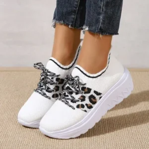 Jushicloth Women Fashion Round Toe Platform Round Toe Flat Front Lace Up Sneakers